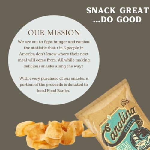Carolina Kettle Chips | Kettle Cooked Potato Chips | Kosher - Gluten Free Chips Fit For Healthy School Snacks | With Irresistible Crunch and Bold