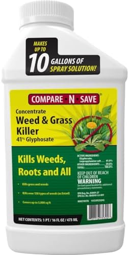 Compare-N-Save Glyphosate Concentrate Grass & Weed Killer Herbicide, 16-ounce