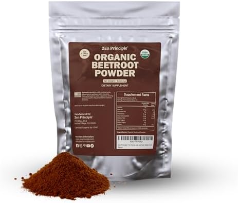 1 lb. Premium Organic Beetroot Powder. 100% USDA Certified. More Fiber and Less Sugar Than Beet Juice. All Natural Energy Boost