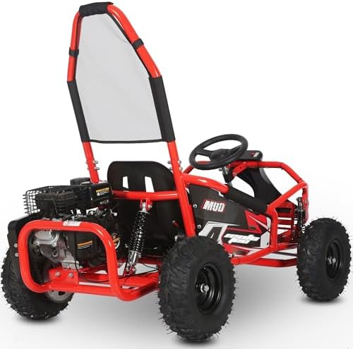 MotoTec Mud 98cc Go Kart Full Suspension Blue