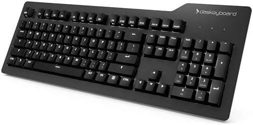 Das Keyboard 4 Professional Wired Mechanical Keyboard, Cherry MX Brown Mechanical Switches, 2-Port USB 3.0 Hub, Volume Knob, Aluminum Top (104 Keys, Black)