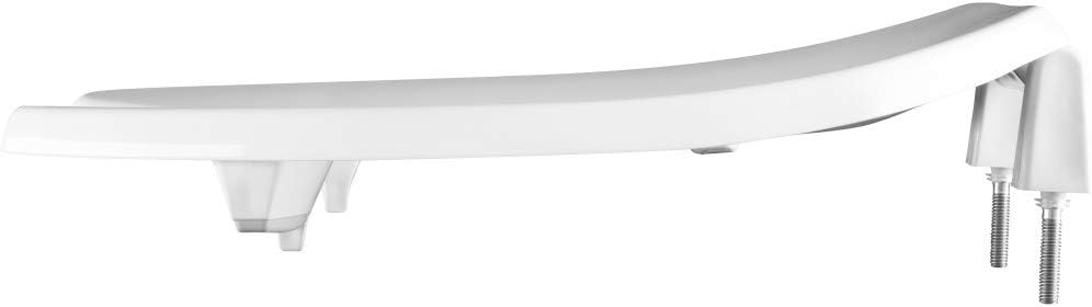 BEMIS 2L2155T 000 Medic-Aid 2" Lift Raised Open Front Plastic Toilet Seat, ELONGATED, Long Lasting Solid Plastic, White