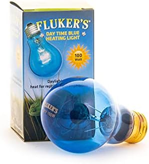 Fluker's Reptile Incandescent Blue Daylight Bulb for Reptiles and Amphibians, 100 Watt