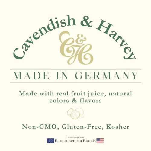Cavendish & Harvey | Sour Cherry Hard Candy Drops | 5.3 Ounce Tin