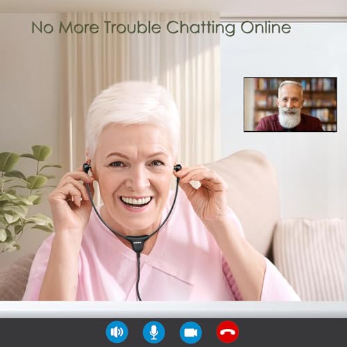 Personal Sound Amplifier for Seniors, Voice Enhancement Devices, Pocket Sound Amplifiers for Elderly People, Adults, 50dB Gain