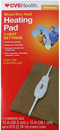 CVS HEALTH Moist/Dry Heat, Heating Pad with 3 Settings