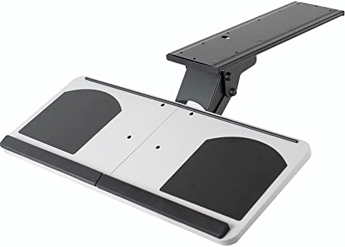VIVO Adjustable Computer Keyboard and Mouse Platform Tray, Ergonomic Under Table Desk Mount Drawer