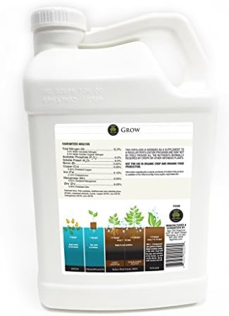 Grow Natural Based Liquid Fertilizer, 32-Ounce