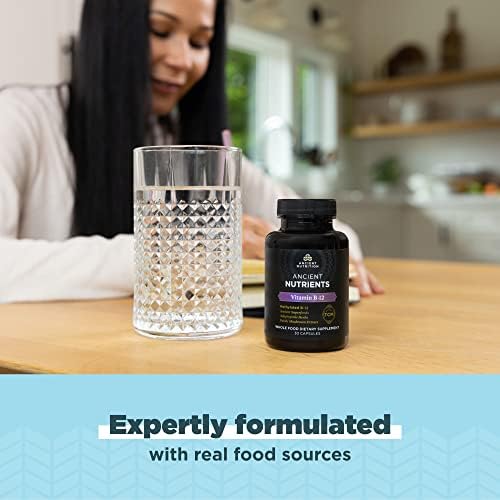 Ancient Nutrition Methylated Vitamin B12 Supplement, Supports Energy | Supports Energy Metabolism and Nervous System Health, Adaptogenic Herbs