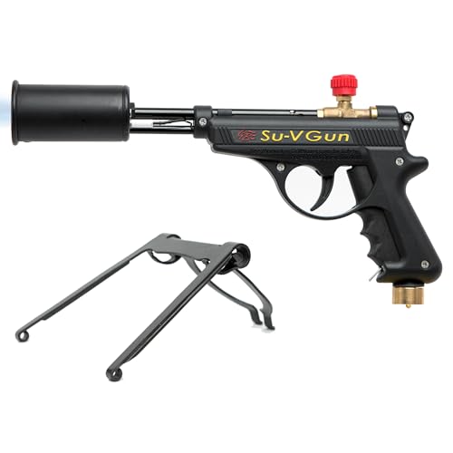 Grillblazer Su-VGun Propane Torch with Stand – High Power 240, 000+ BTU Flame Thrower Gun for Instant, Steak Searing, Charcoal Ignition