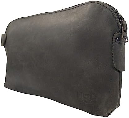 Hide & Drink, Large Rustic All Purpose Utility Bag for Cords & Chargers, Travel Bag, Multi-Purpose Bag, Full Grain Leather