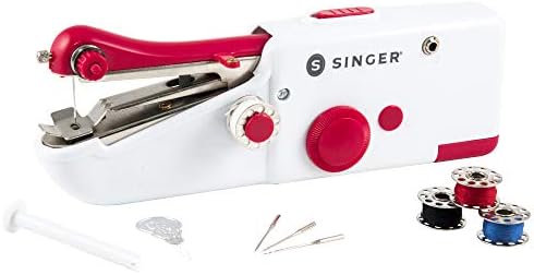 SINGER Stitch Sew Quick™ Portable Handheld Cordless Mending Machine | Cordless handheld mending machine for fast repairs on curtains
