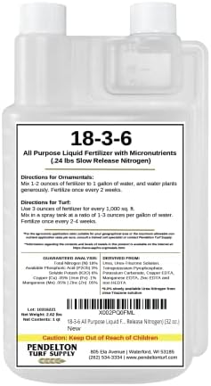 18-3-6 All Purpose Liquid Fertilizer & Micro Nutrients (50% Slow Release Nitrogen) (32 oz.)