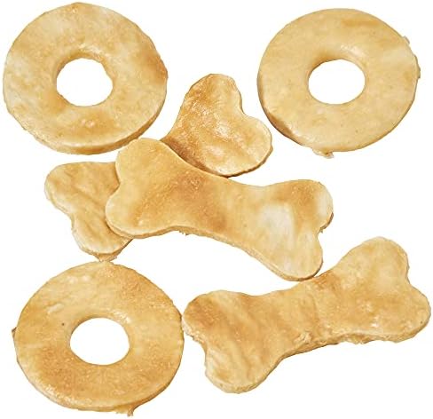 Fieldcrest Farms 3 Pack of Nothin' to Hide Chicken Rings and Bones, 12 Count Each, Rawhide Alternative Dog Chews