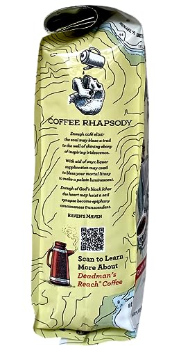 Raven's Brew Coffee Three Peckered Billy Goat, 12 Ounce - Dark Roast - Full Body with a Long Sweet Finish (Organic Ground, 12 oz)