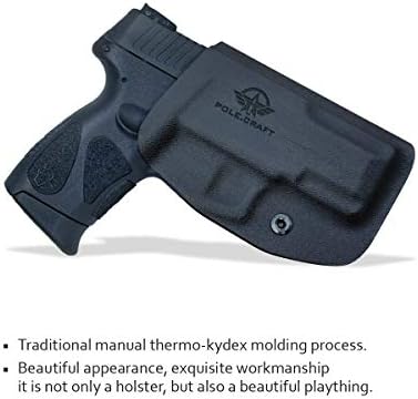 Taurus G2C Holster OWB Kydex Holster Custom Fit: Taurus G2C 9mm & Millennium PT111 G2 / PT140 Pistol - Outside Waistband Carry 1.5-2 Inch Belt Clip