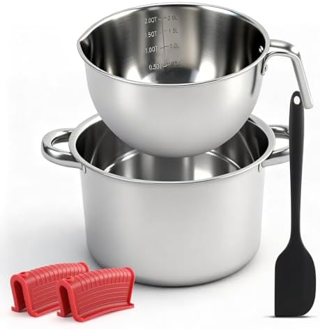 Stainless Steel Double Boiler Melting Pot, Double Boilers for Stove Top