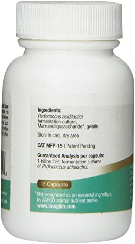 MitoFish Premium Pediococcus Based Probiotics and Prebiotics for Fish, 15 Capsules Per Bottle