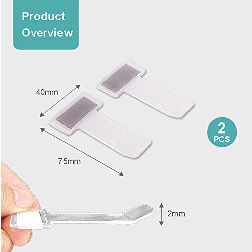 Car Windshield Parking Tickets Holder Transparent Auto Accessories Clip 2PCS