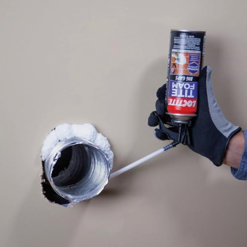 Loctite Tite Foam Big Gaps Spray Foam Sealant, 12 fl oz Can, 1 Pack - Polyurethane Expanding Insulation