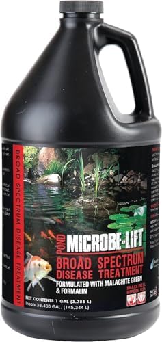 MICROBE-LIFT BSDT16 Broad Spectrum Disease Treatment for Ponds and Outdoor Water Garden, Safe for Live Koi Fish, Goldfish, Plants, and Decor, 16 Fl Oz