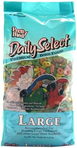 Pretty Bird International Bpb73118 3-Pound Daily Select Premium Bird Food, Large