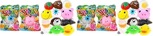 JA-RU Squishy Splat Ball (2 Toys Assorted) Squishy Dumplings 5303-2p
