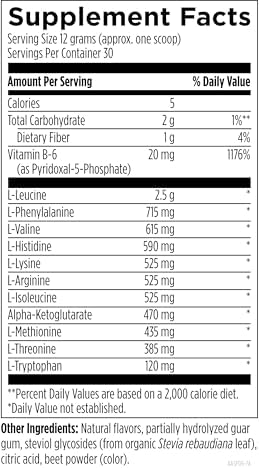 Designs for Health Complete Amino Acid Powder with BCAAs - Amino Acid Supreme, Fruit Punch (30 Servings / 360g)