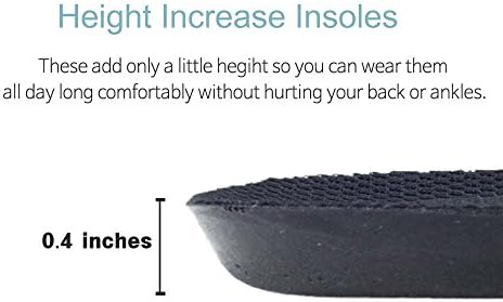0.4 Inch 2 Left or Right Full Length Insoles Balancer and Additional Cushion Pad for Leg Length Discrepancy (2 Rights(Medium))