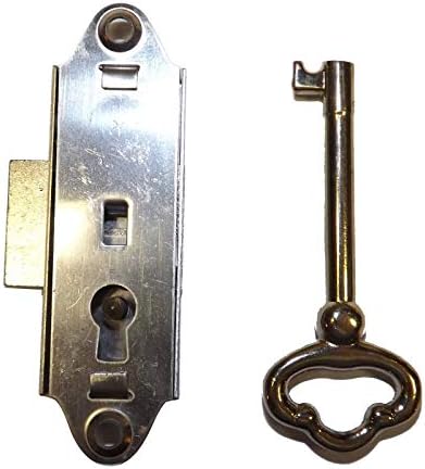 GRANDFATHER CLOCK DOOR LOCK & KEY SET NARROW NEW RIDGEWAY HOWARD MILLER SLIGH