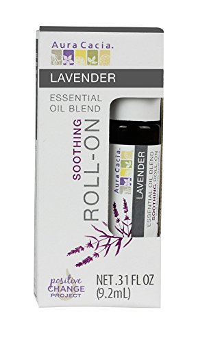Aura Cacia Roll-On Essential Oil Blend, Peppermint, 0.31 Ounce
