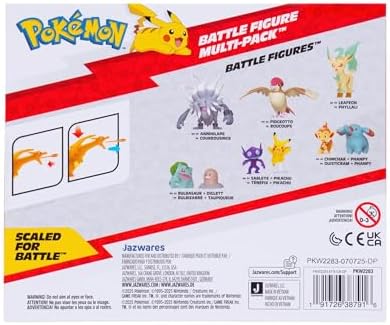 Pokémon Fire and Water Battle Pack - Includes 4.5 Inch Flame Action Charizard and 2" Squirtle Action Figures - Amazon Exclsuive