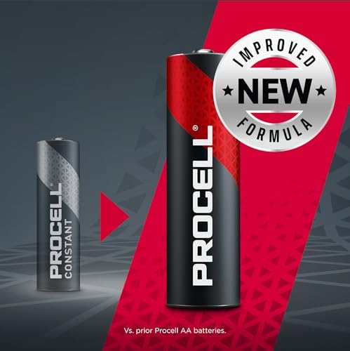 PROCELL AA Alkaline Batteries 1.5V, 144-Count Bulk Pack, Made in USA | Professional facility and medical device power, ANSI/IEC LR6, 3, 075 mAh