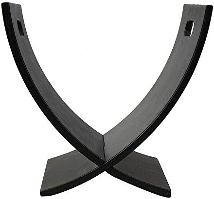 Oceanstar M1170 Contemporary Wooden Magazine Rack, Black