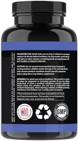 Garcinia Cambogia PM Weight Loss Sleep, All Natural Supplement w/Valerian Root & Melatonin to Help Burn Fat Overnight, Night Time Appetite Suppressant