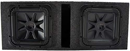 KICKER 44L7S152 15" Subwoofer Square L7 Dual 2 Ohm Sub Refurbished and ASC 215SQV 15" Vented Square Sub Box