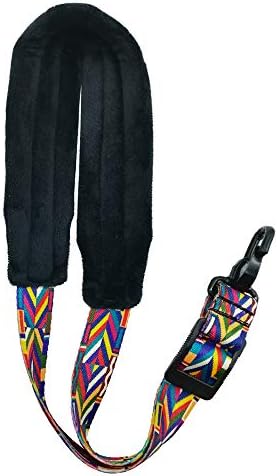 Saxophone Strap Rainbow Style Soft Padded Alto Tenor Bari Soprano Sax Neck Harness