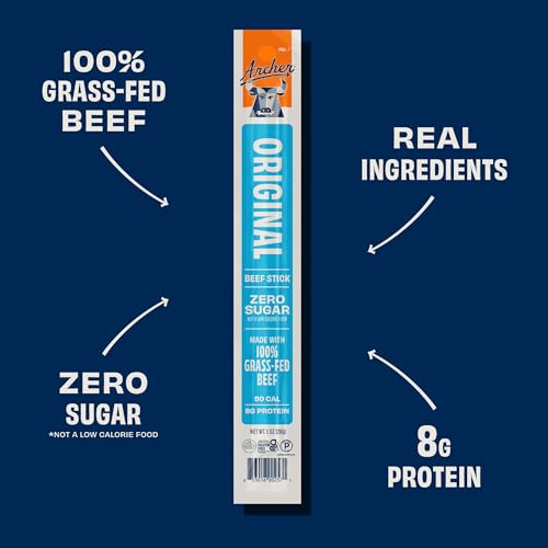 Archer Jerky Beef Sticks, Original, Grass-Fed, Gluten Free - 1 Oz, 18 Pack