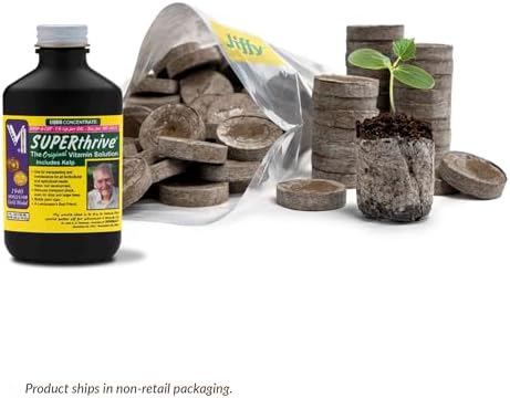 100 Count- Jiffy 36 MM Peat Soil Pellets Seeds Starting Plugs: Indoor Seed Starter- Start Planting Indoors for Transplanting to Garden or Planter Pot | Starter- Start Planting Indoors for Transplanting to Garden or Planter Pot