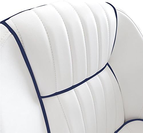 Leader Accessories Pontoon Captains Bucket Seat Boat Seat Boat Chair | Boat Chair with Armrest Ergonomic Design Compression Foam Padding Injection Molded Plastic Frame