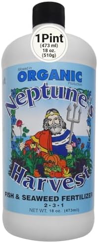Neptune's Harvest Fish & Seaweed Liquid Fertilizer (2-3-1) - 1 Gallon Bottle - Plant Food for Garden - Indoor & Outdoor Organic Plant Fertilizer for Vegetables, Flowers, Fruit, and Lawns