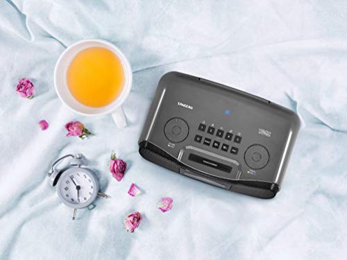 Sangean RCR-30 FM-RBDS/AM/Bluetooth/Aux-in Digital Tuning Clock Radio with USB Phone Charging and Sound Soother, Gray