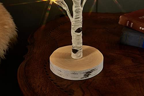 LITBLOOM Lighted Tabletop Olive Tree 18IN 50 LED Fairy Lights with Timer Battery Operated or USB Plug in Bonsai Tree for Wedding Christmas Spring