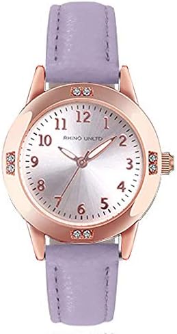 TUOTISI Women's Leather Band Quartz Movement Waterproof Business Classic Analog Watch with Genuine Leather Stainless Steel Band Elegant Ladies Watch
