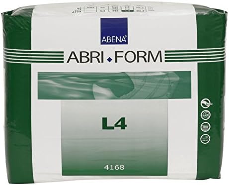 Abena Abri-Form Comfort Plastic-Backed Briefs, Level 4, (Medium To Large Sizes) Medium, 14 Count | Disposable