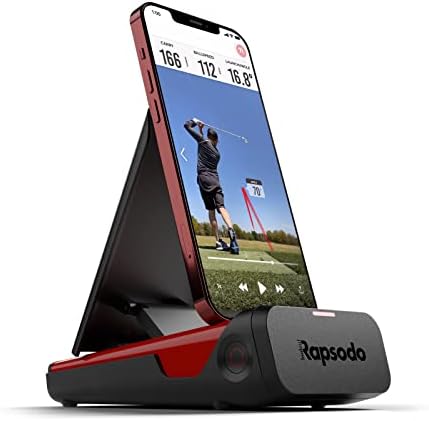 Rapsodo Mobile Launch Monitor Golf Simulator | MLM iPhone & iPad Only | Indoor & Outdoor Swing Analyzer & Tracker | GPS Satellite View | Ball Speed