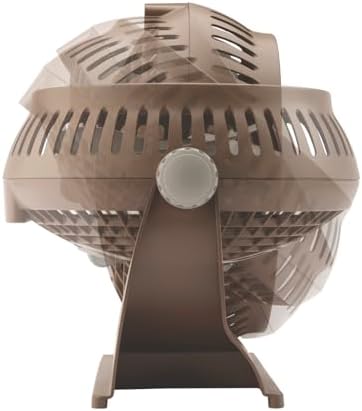 Lasko 505 Small Desk Fan with10-Inch Pivoting Head, Portable Electric Plug-In Table Fan Creates a Quiet Personal Cooling Breeze, Ideal for Travel, Bedroom, Dorm, and Office – Bronze