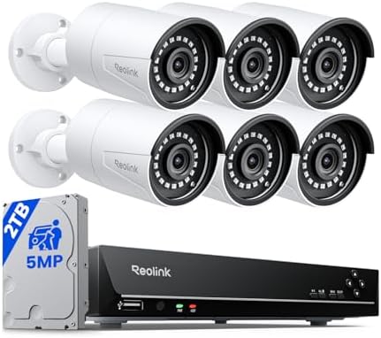 REOLINK 8CH 5MP Super HD Home Security Camera System RLK8-410B6-5MP