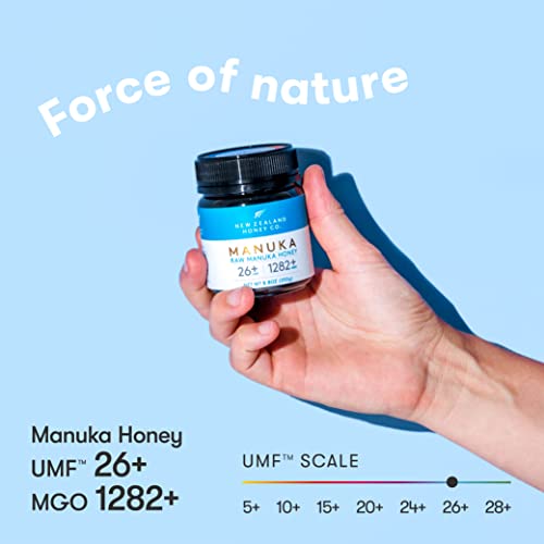 Raw Manuka Honey UMF 26+ MGO 1282+, UMF Certified, 3rd Party Tested, 8.8oz