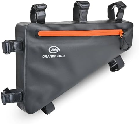 Orange Mud Waterproof Bike Frame Bag TPU Triangle Storage Bag